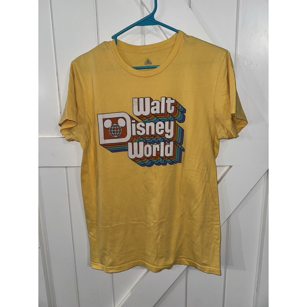 Walt Disney World Yellow Top Women's Size‎ M Medium Mickey Mouse